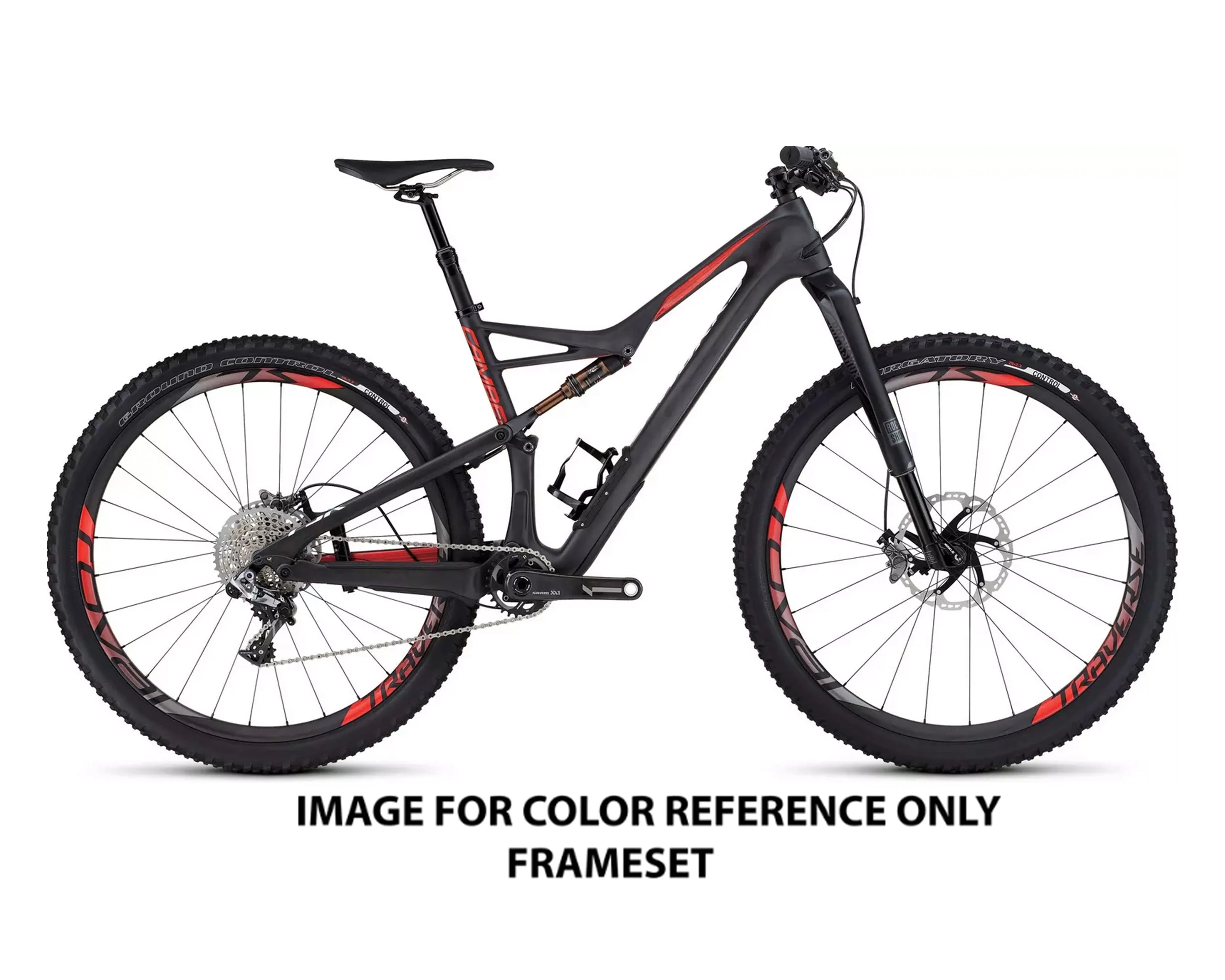 2016 Specialized S-Works Camber FSR Carbon 29 (FRAMESET ONLY) Carb/RktRed/FloRed XL