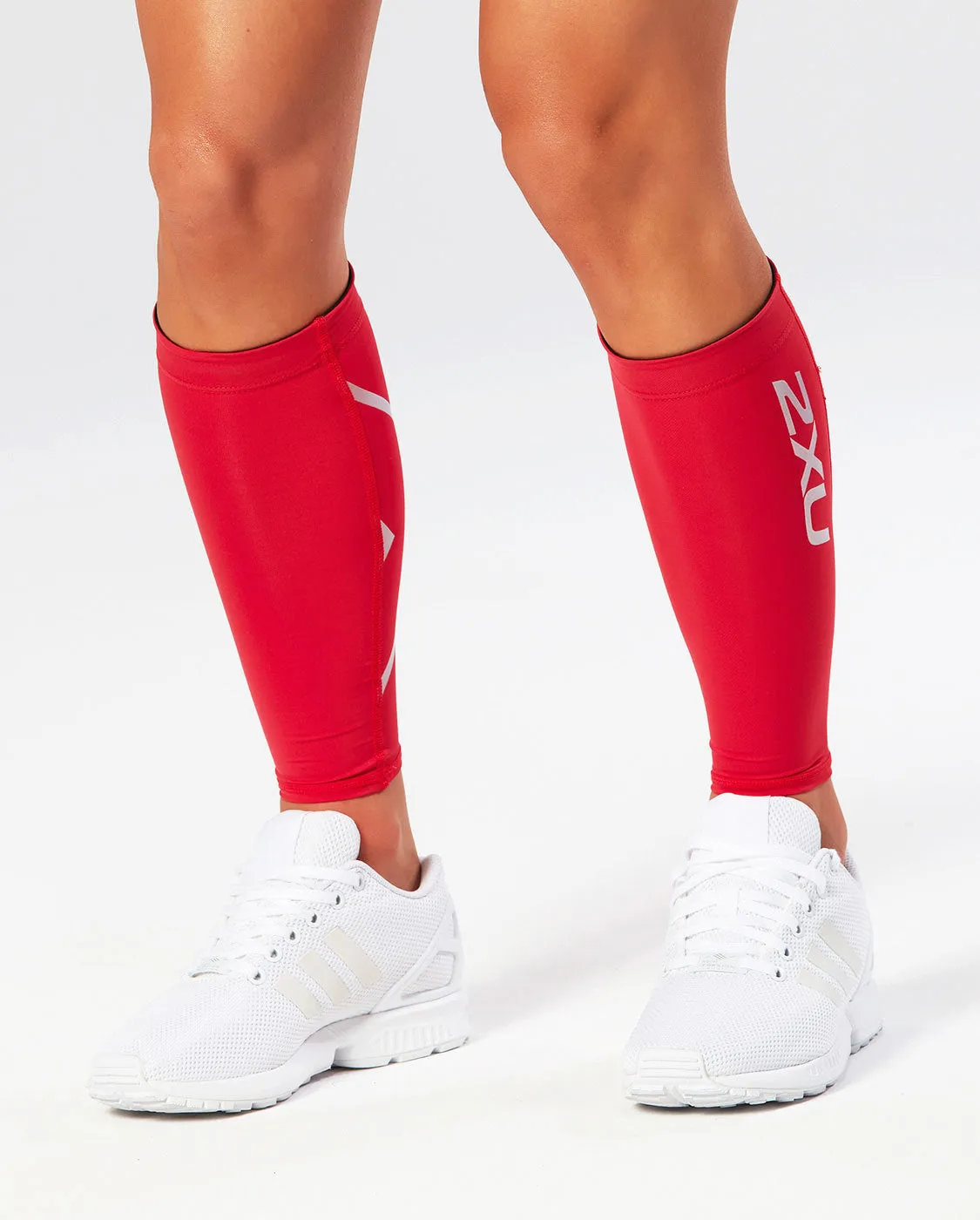 2XU Compression Calf Guards -UA1987B (RED/RED)