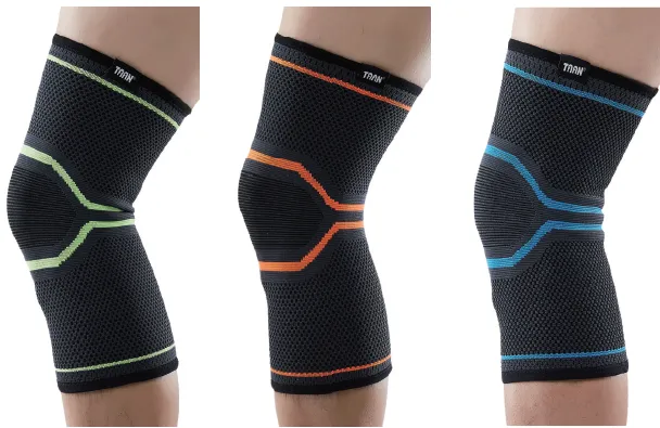 3D knee support TP8306 Black Yellow