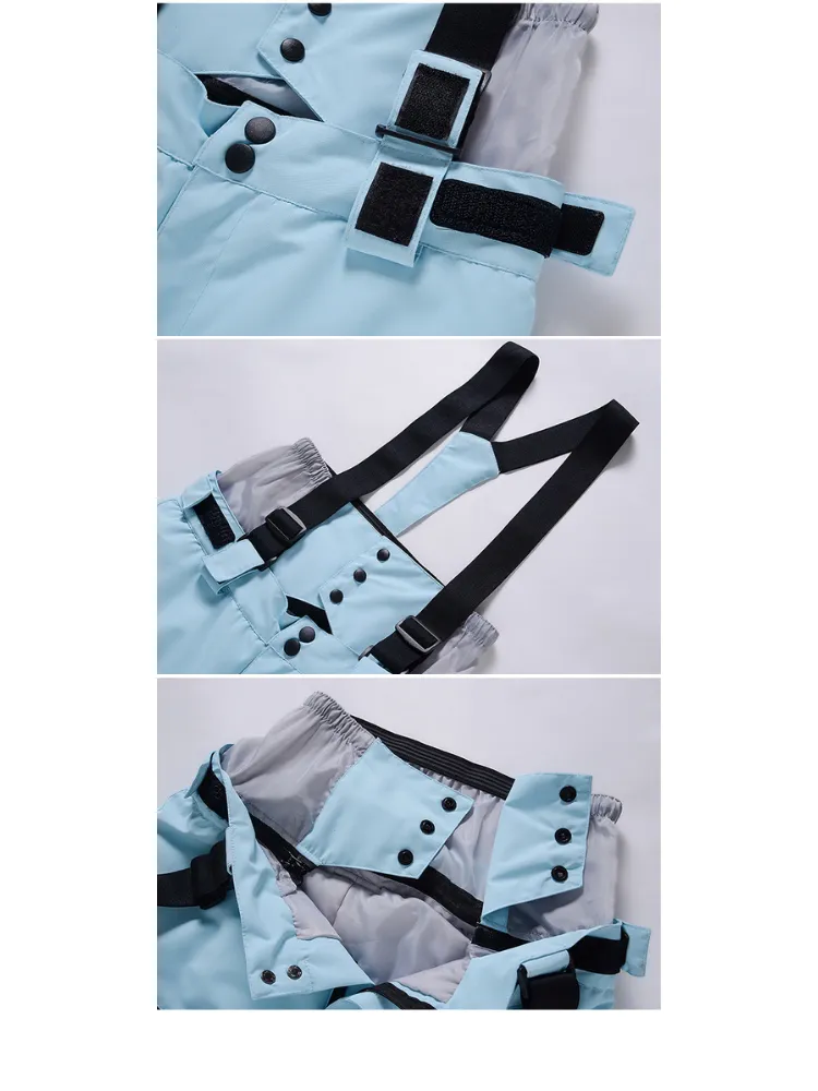 ARCTIC QUEEN Suspender Ski Snow Pants - Unisex