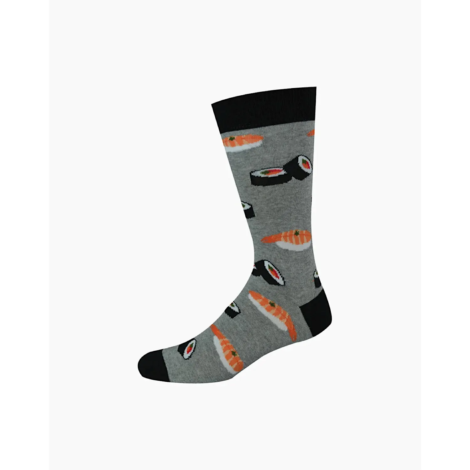 Bamboozld Mens Sushi Bamboo Sock Grey/Black