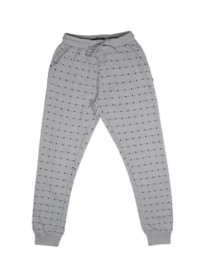 BOY'S GREY DOBBY REGULAR FIT JOGGER