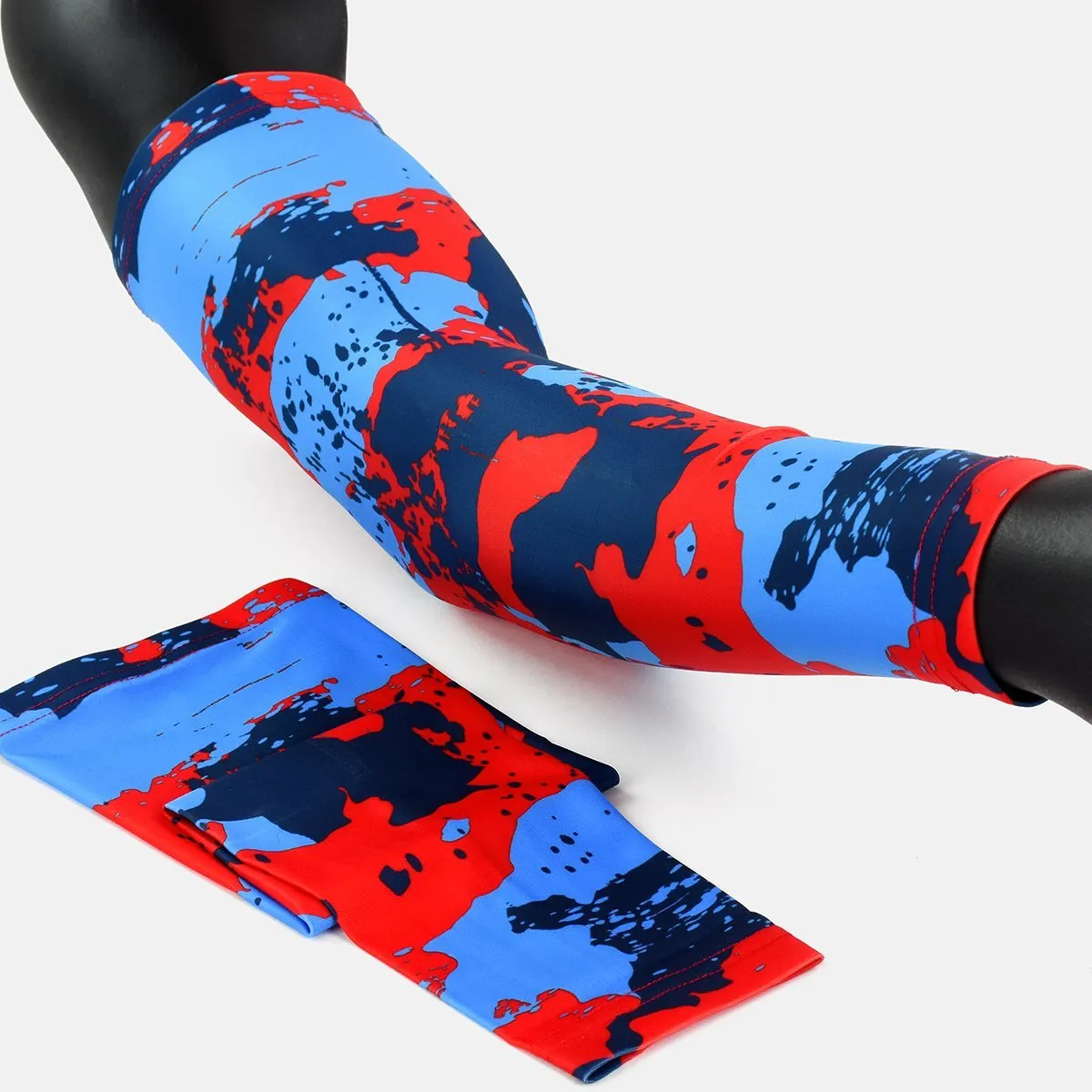 Corrosive Light Blue Navy Red Arm Sleeve