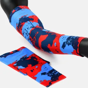 Corrosive Light Blue Navy Red Arm Sleeve