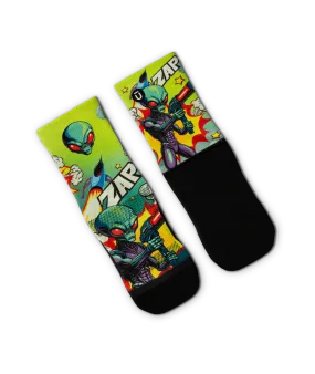 Cosmic Crusaders Youth Crew Socks