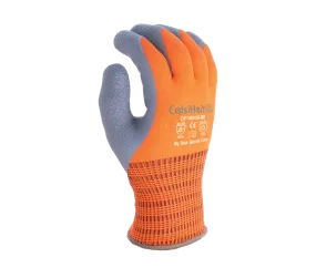 (CT3001) CelsiHeit ® - Heavy Thermal Latex Coated Hi-Vis Orange Work Gloves