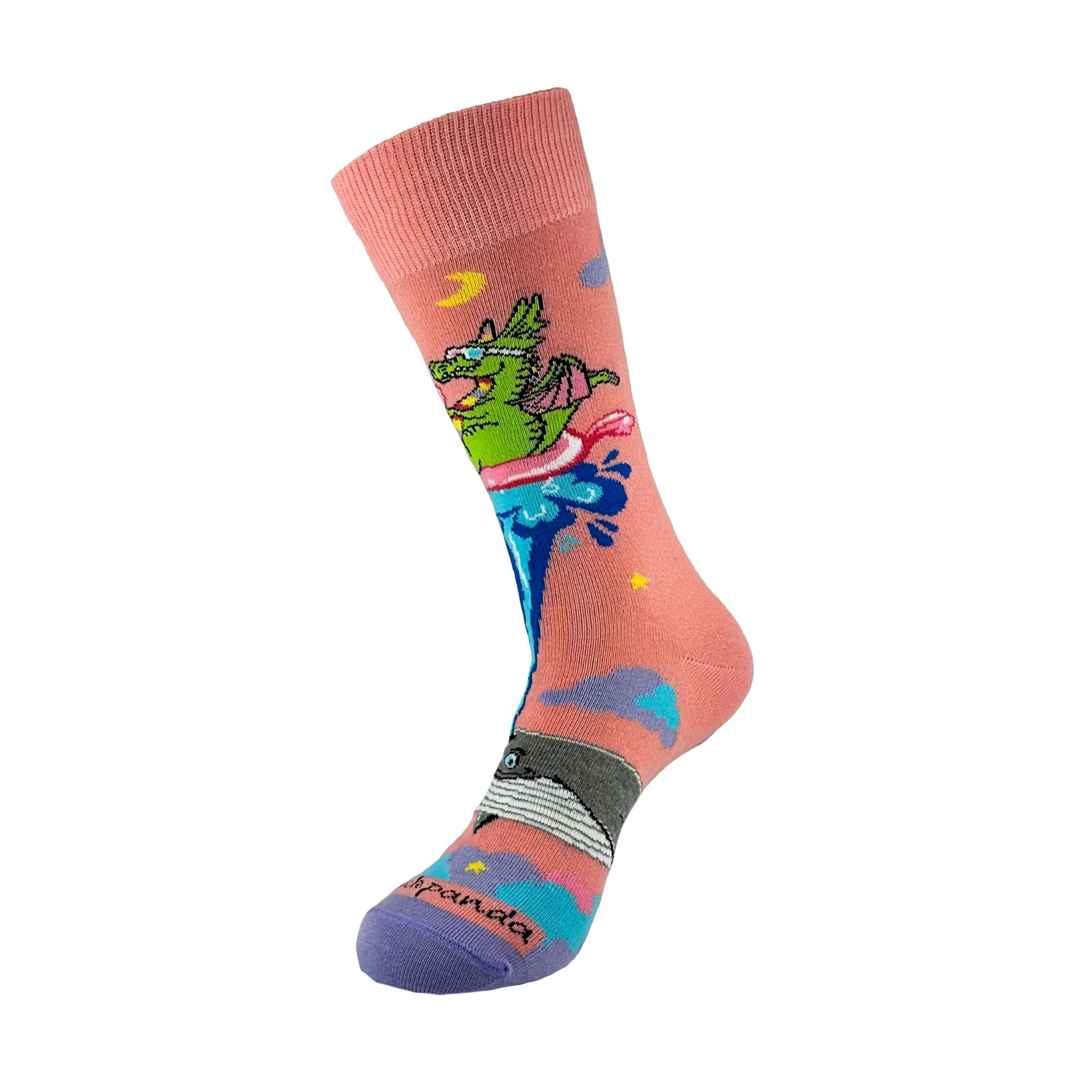 Dream Dragon and Whale Socks from the Sock Panda (Adult Medium - Women's Shoe Sizes 5-10)