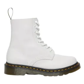 Dr.Martens 8 Eyelet Boots - Pascal - White Leather