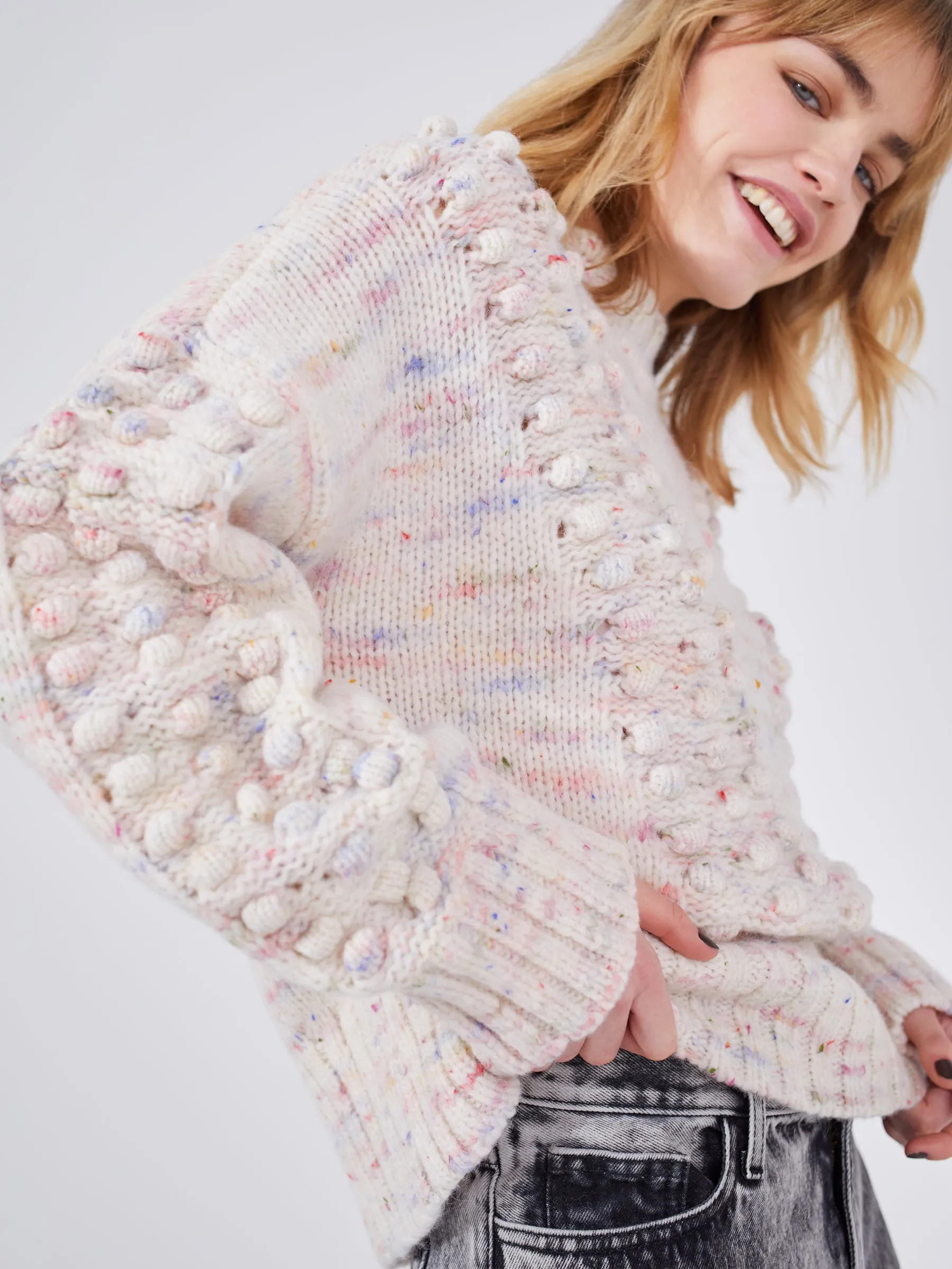 Fluffy Clouds Alpaca Bobble Jumper