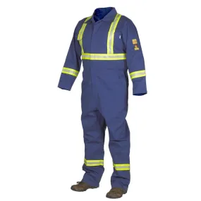 Forcefield FR Treated 100% Cotton Royal Coverall with Reflective Tape 024-FRCBU-