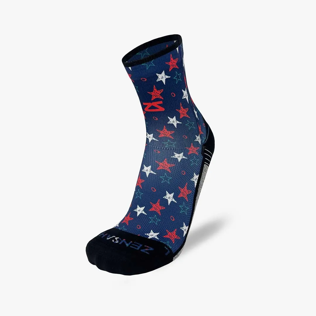 Illustrated Stars Socks (Mini-Crew)