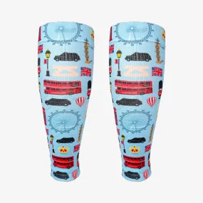 London Doodle Compression Leg Sleeves