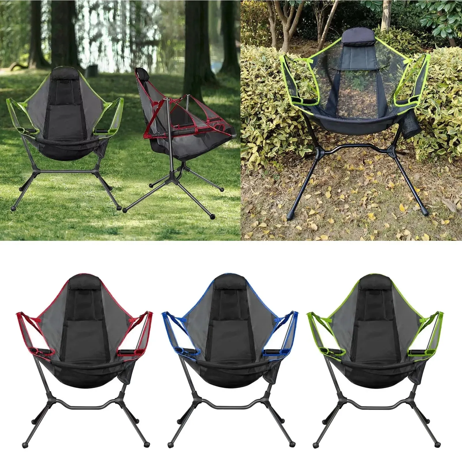 Portable Rocking Aluminum Beach & Camping Chair