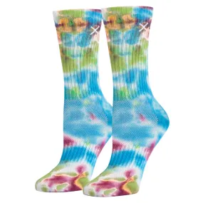 "Basix Tie Dye Dreamy" Cotton Crew Socks by ODD Sox