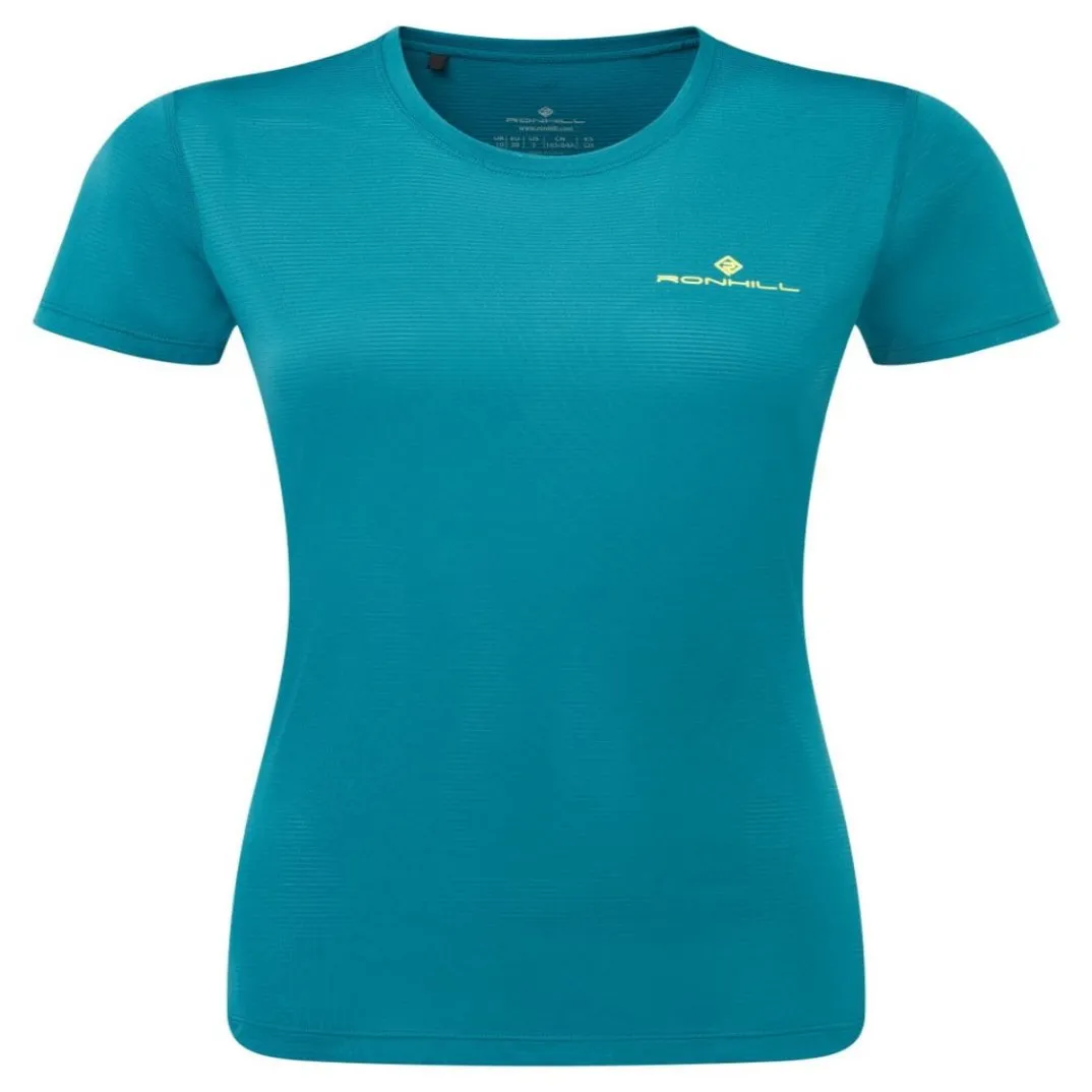 Ronhill Women's Tech Short Sleeve Tee in Marine/Acid AW24