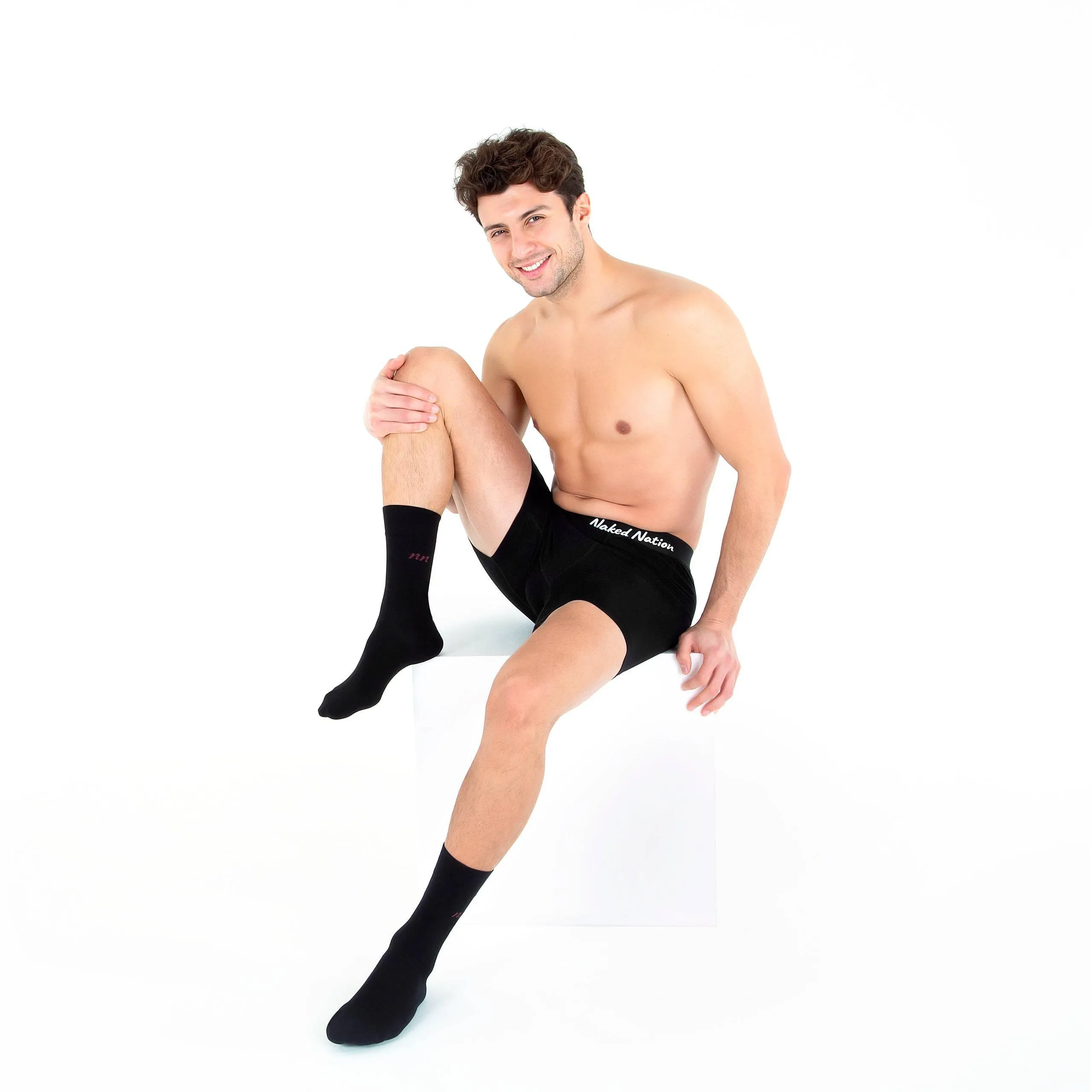 Set of Bamboo Boxers   2 Pairs of Bamboo Socks for Men