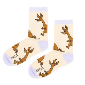 Sniff Running Ladies Socks - Beige