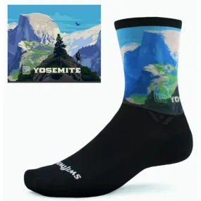 Swiftwick Vision Six Impression Crew Socks: Yosemite