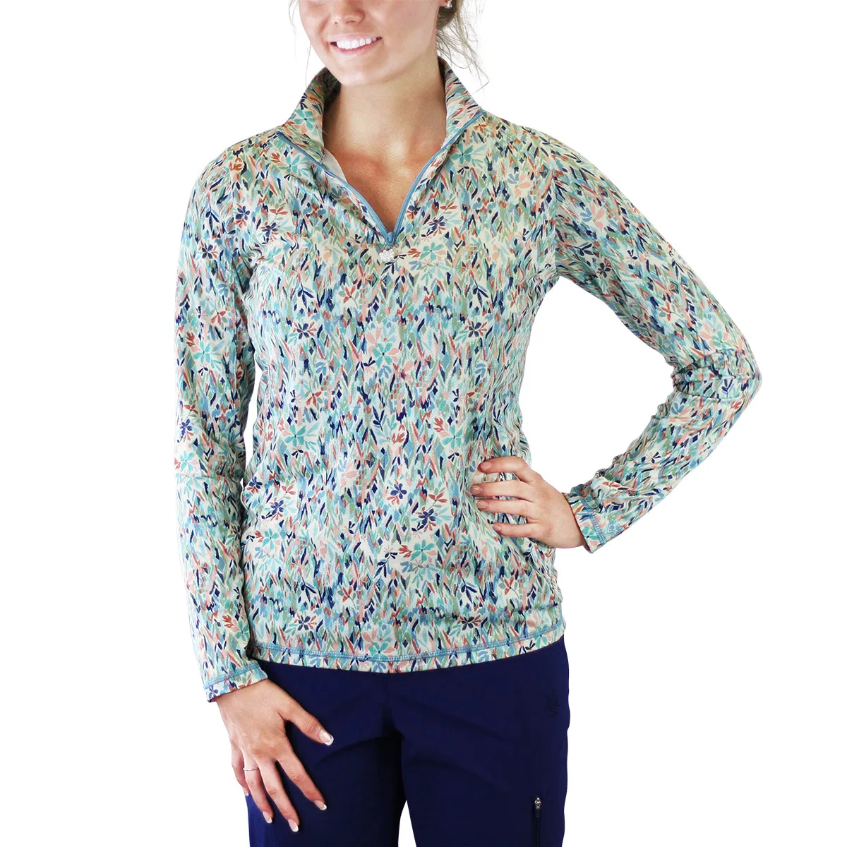 Women's Quarter Zip Vented Sun Shirt